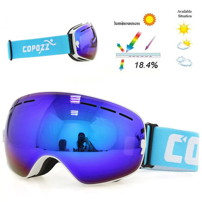 Anti-Fog Ski Goggles