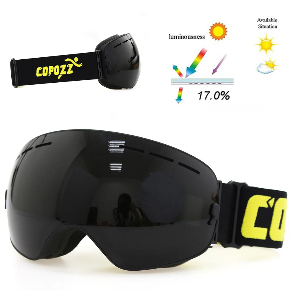 Anti-Fog Ski Goggles