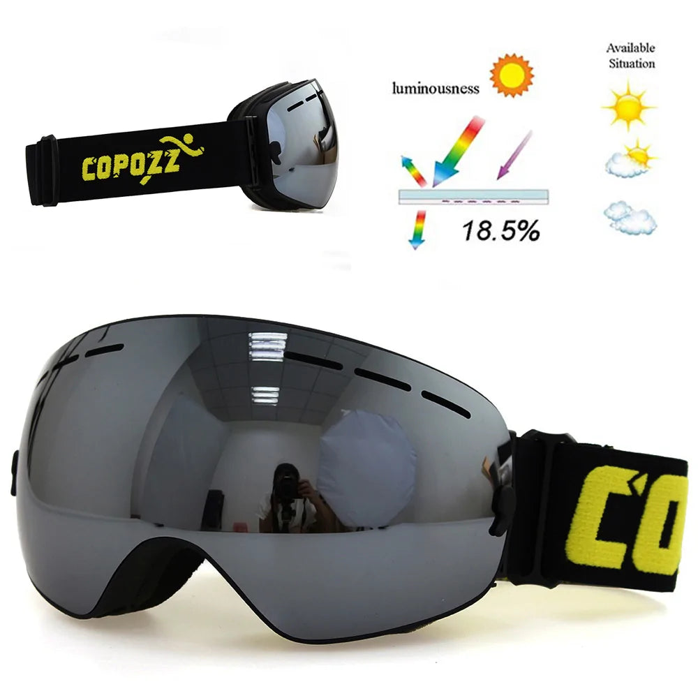 Anti-Fog Ski Goggles