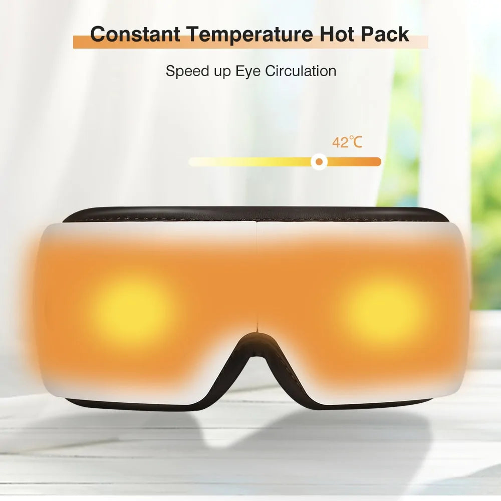 Relaxing Eye Massager: Hot Compress, Vibration, Anti-Wrinkle Care